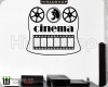 استیکر وبرچسب دیواری سینماcinema wallstickers کد h1749