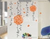 استیکر و برچسب دیواری گل و شاخه و پروانه کد h1772