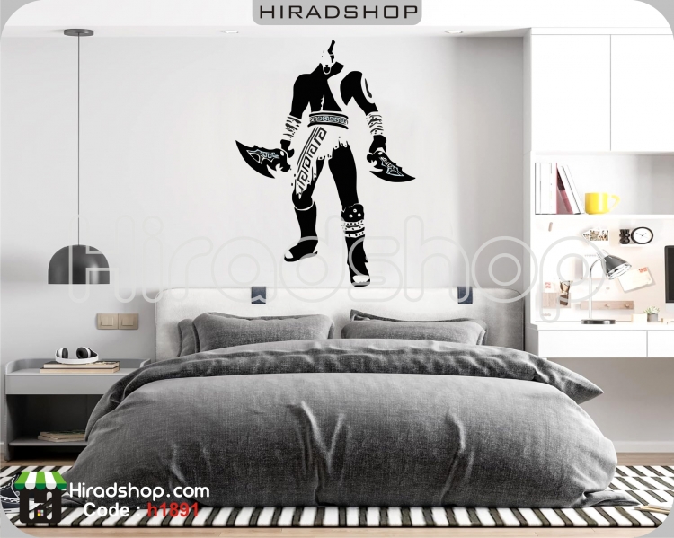 استیکر و برچسب دیواری گیمینگ و جگجو gaming , warior wallsticker کد h1891