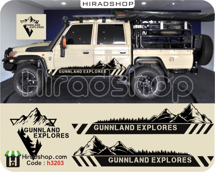 استیکر و برچسب مخصوص ماشین toyota land cruiser wallstickers  کد h3203