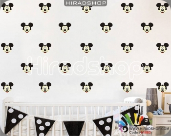 استیکر و برچسب دیواری اتاق کودک پک تکرار شونده میکی موس Mickey Mouse wallsticker packکد h1883